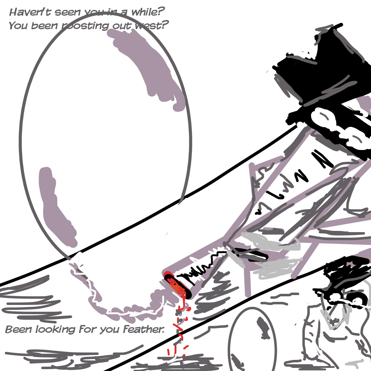  - Online Drawing Game Comic Strip Panel by BonneyOhara 