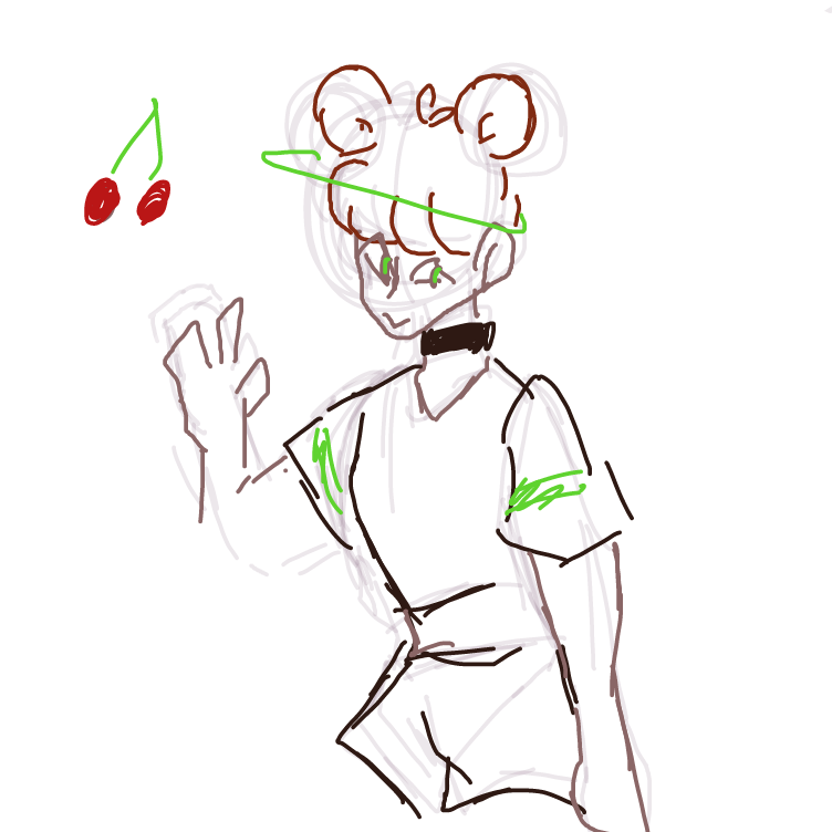 Drawing in food as people  by 0993