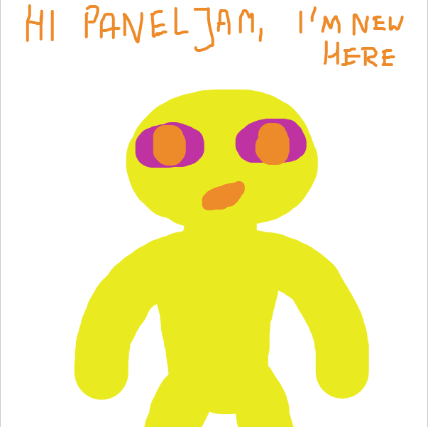 Ignore my 54 pages of completed jams, I never made a "Hi, im new here" jam so this is my time - Online Drawing Game Comic Strip Panel by Nejt