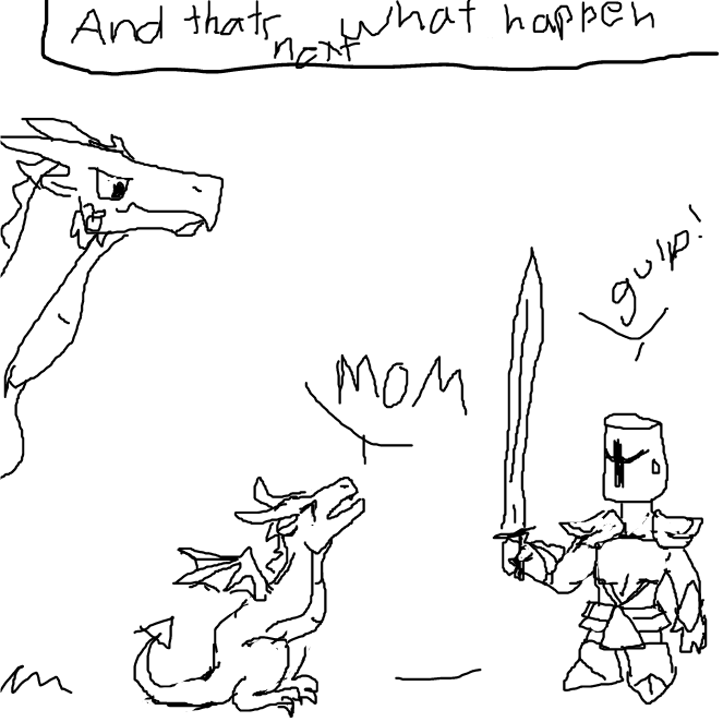  - Online Drawing Game Comic Strip Panel by booboobear