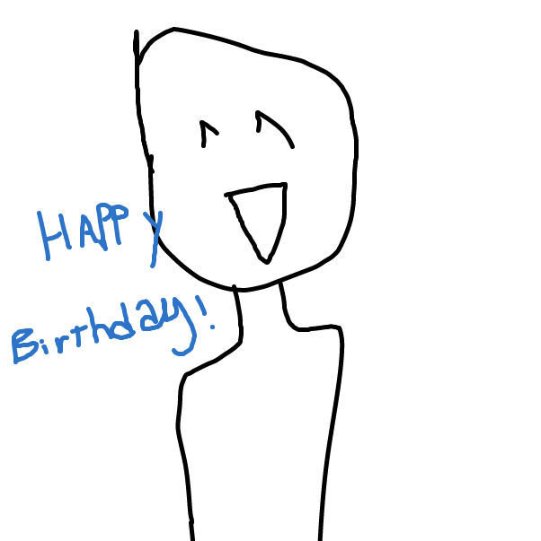 Drawing in birthday  by A-wild-polen