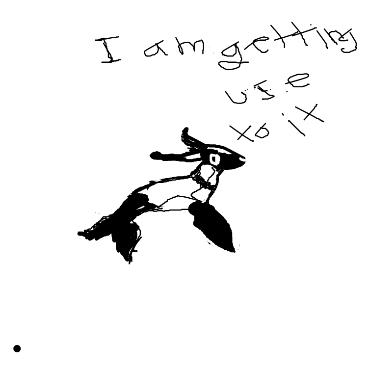 Drawing in first time without mouse by booboobear