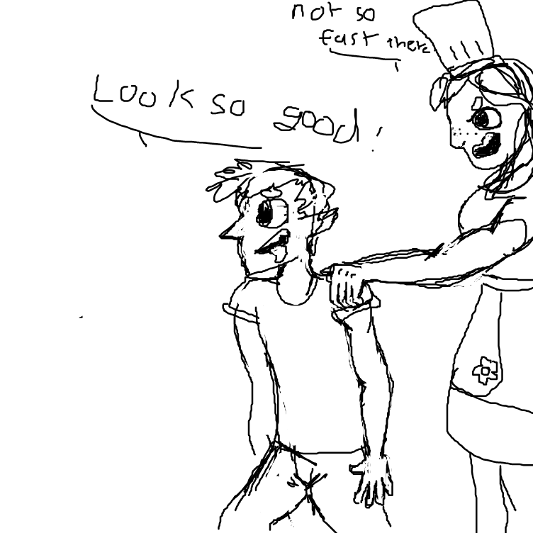  - Online Drawing Game Comic Strip Panel by booboobear