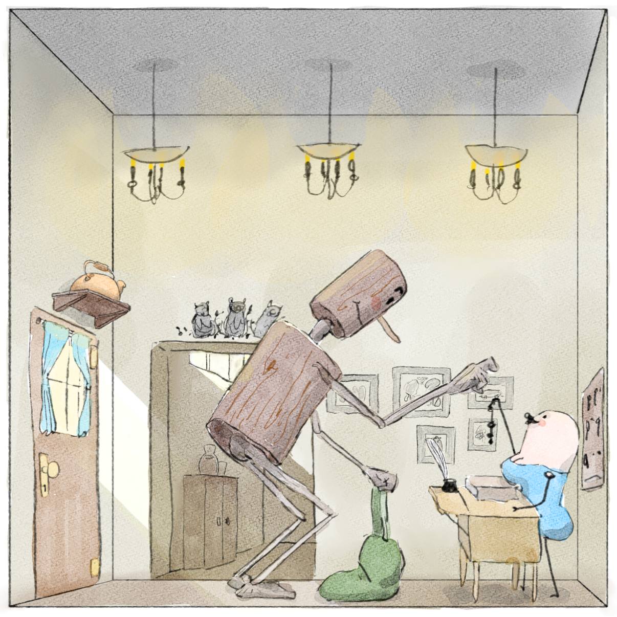  - Online Drawing Game Comic Strip Panel by Potato Man