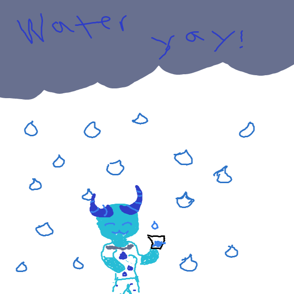 Drawing in tree demon  by kitten