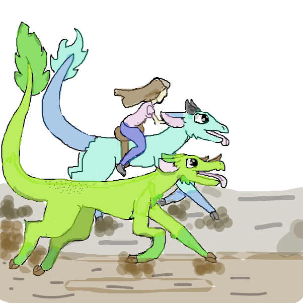 Drawing in aaa by DoodleBug