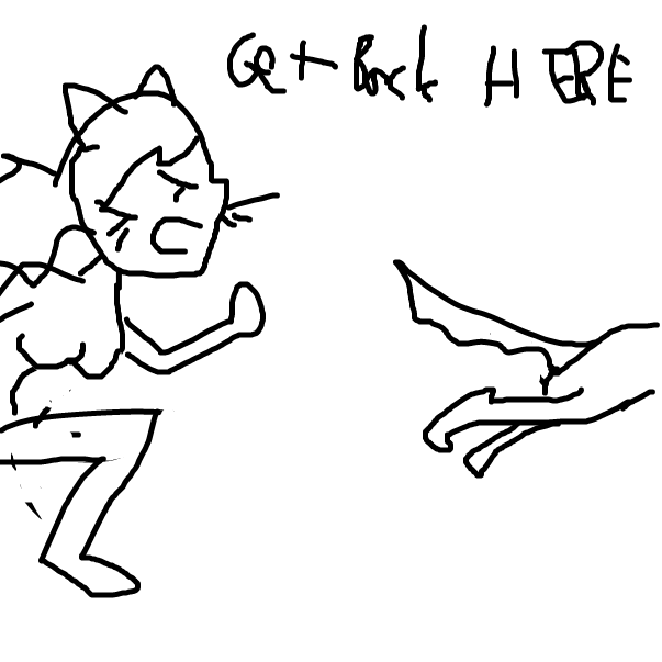 Drawing in Cat Evolves into a Humanoid Cat by ryjetleu