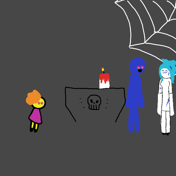 Drawing in Halloween Costume Party, again! by ItzAki