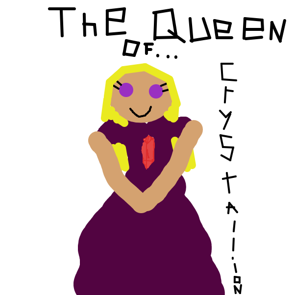 The Queen of "Crystallion" - Online Drawing Game Comic Strip Panel by Monkey_HugLuv