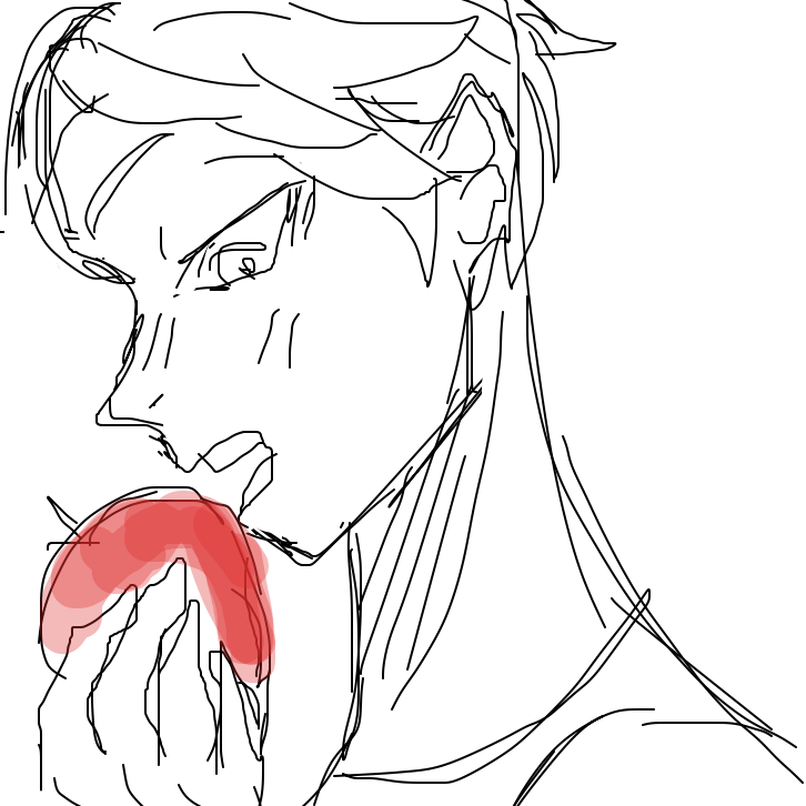 mmmmmman eating aaaaaaaaaapple :000000 y um - Online Drawing Game Comic Strip Panel by rawrwhy 
