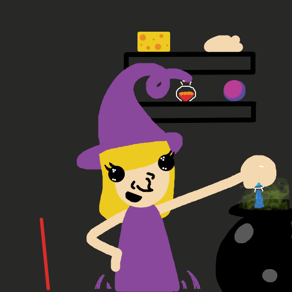 What will the potion make? - Online Drawing Game Comic Strip Panel by St Anger