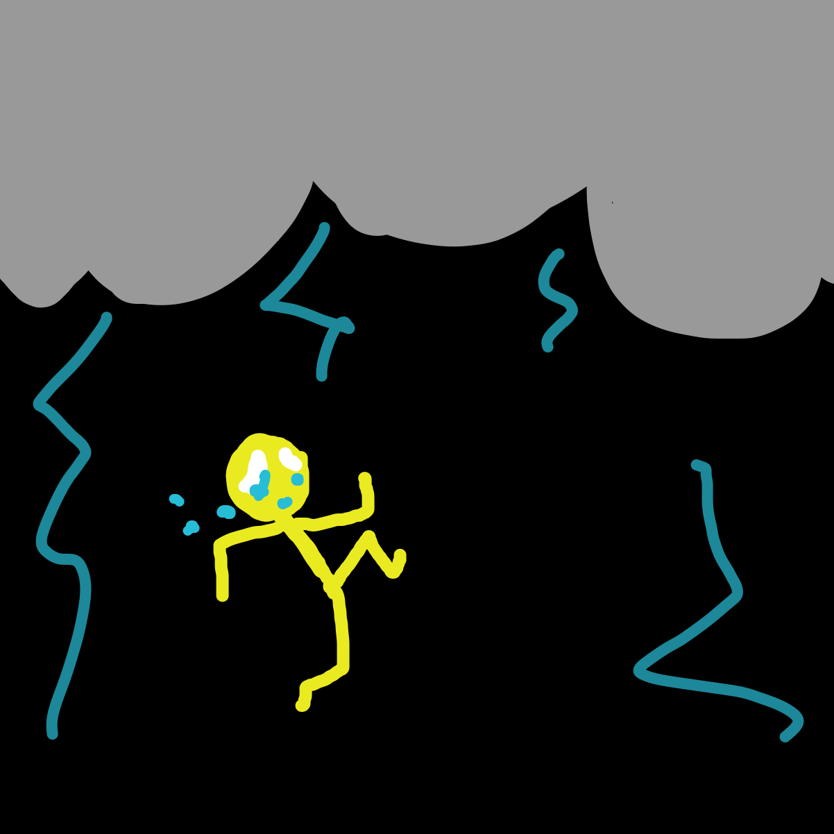 Drawing in Thunderstorm by EvanIsHere