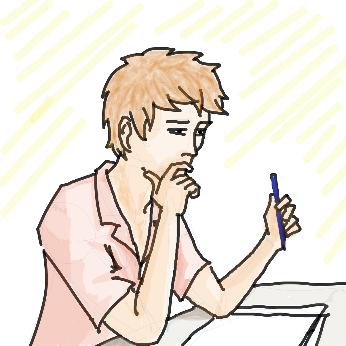 Drawing in Thoughts by Scribbledabble