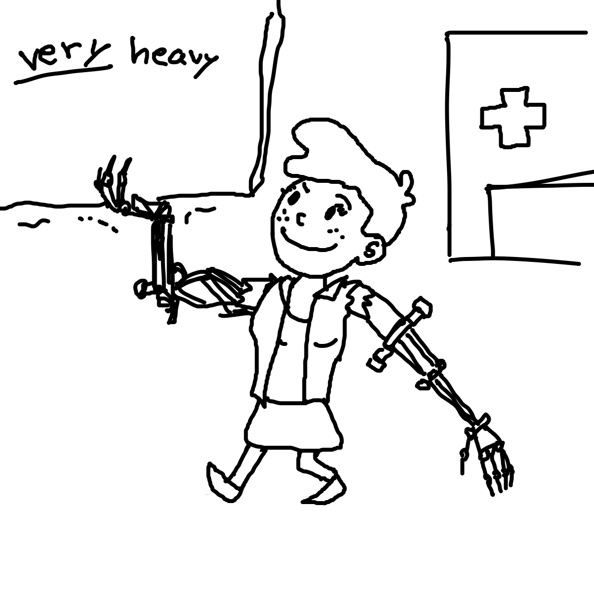 Drawing in Hard work by Scribbledabble