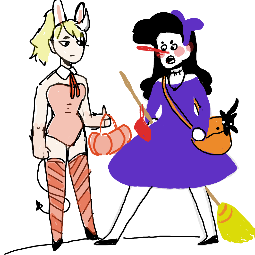 They got confused on the type of party tgey were going to 😳😳 - Online Drawing Game Comic Strip Panel by Rednightlights