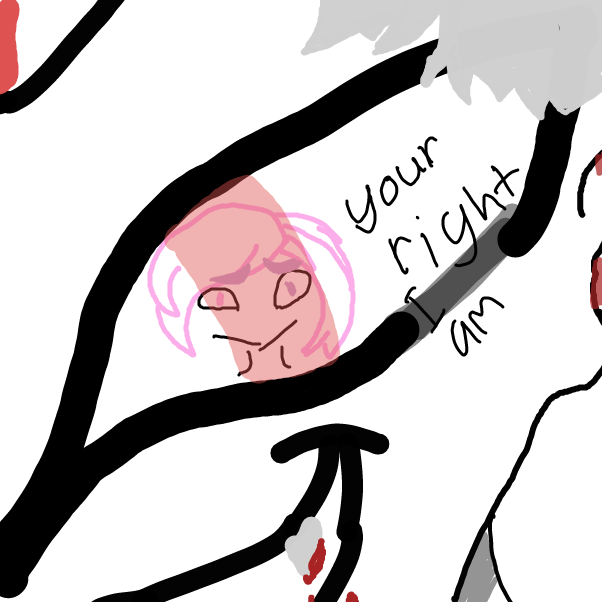 Drawing in I'm scared  by lucid