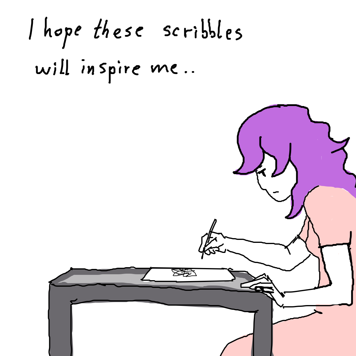 Drawing in idk by Scribbledabble