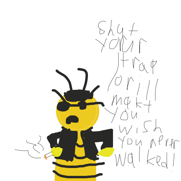 Barry the gangster - Online Drawing Game Comic Strip Panel by Drawception guy