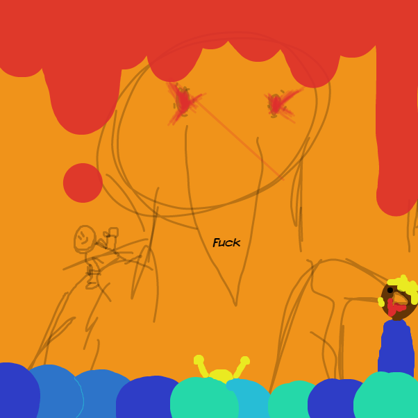 fuck - Online Drawing Game Comic Strip Panel by StrawberryMage