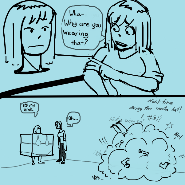 Ladies amirite? - Online Drawing Game Comic Strip Panel by Sluggishfella