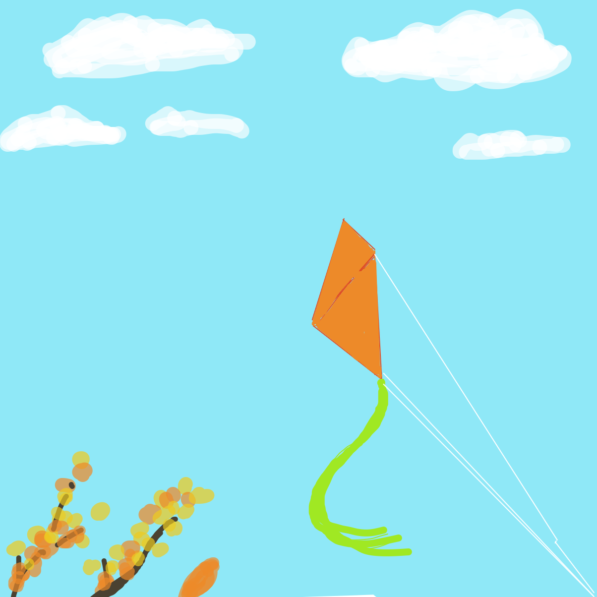 Drawing in a fall day by Scribbledabble