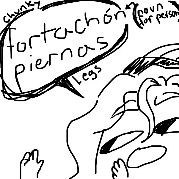 Drawing in let's learn spanish! by RandomDoodler