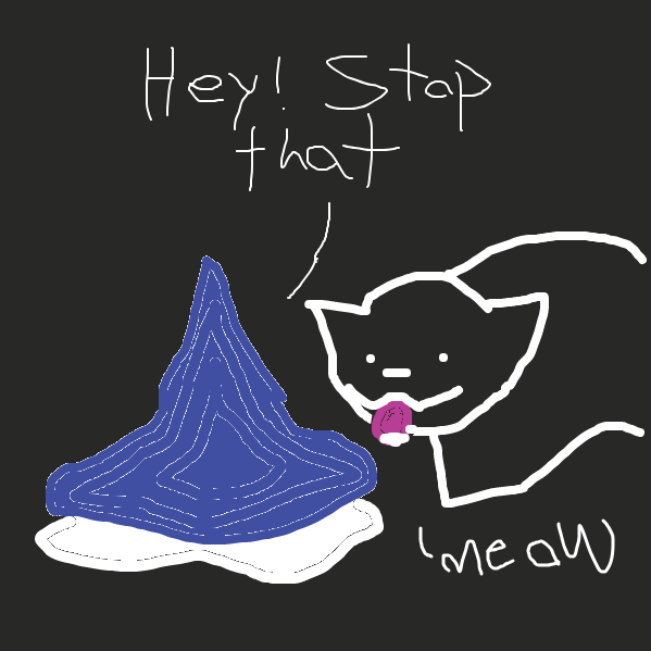 cat eats remains :'( - Online Drawing Game Comic Strip Panel by Aurelius_x