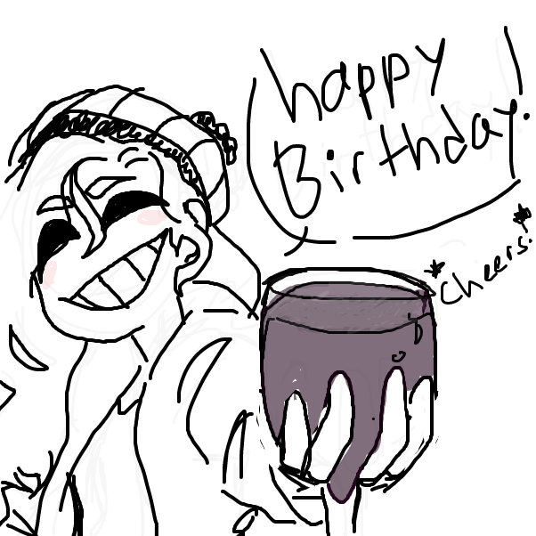 HAPPY BIRTHDAY MONTHHHFDGJKSGFDHJSK WOOH! - Online Drawing Game Comic Strip Panel by RandomDoodler