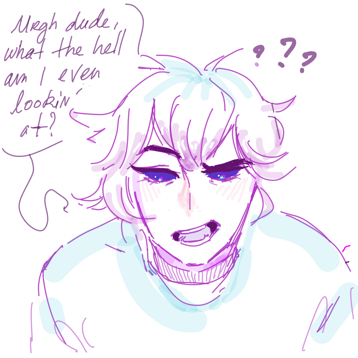 Drawing in something  by Oscarsjunk