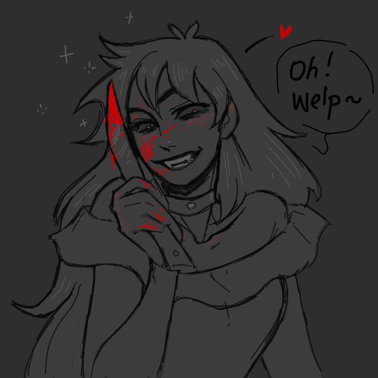 Drawing in :/ welp by Oscarsjunk