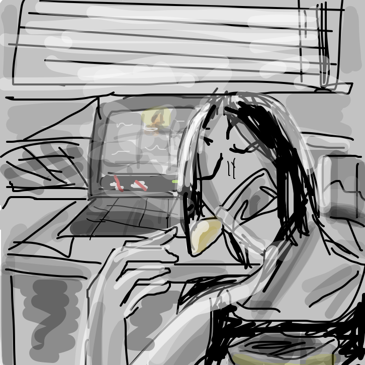 Drawing in Drawing this during online class by rawrwhy 