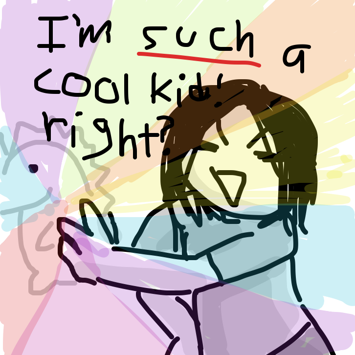 Drawing in dino lamp oh yeah by rawrwhy 