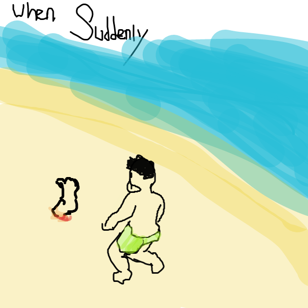 Drawing in The Scary Story by Davidguyette