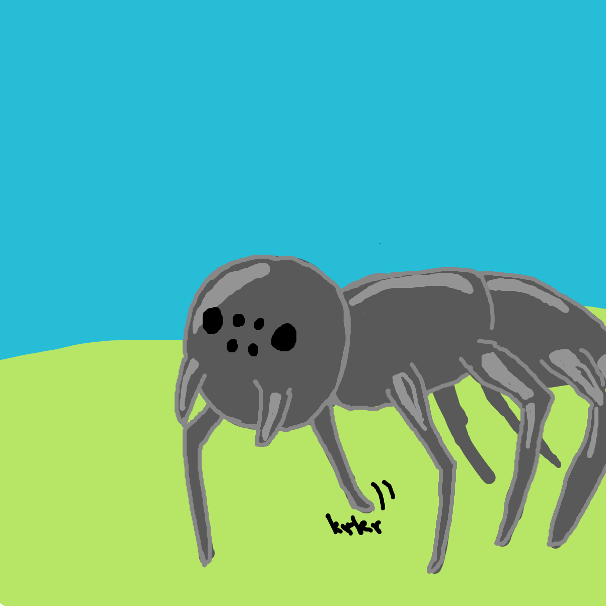 It stopped. Was it enough to get rid of the people? - Online Drawing Game Comic Strip Panel by Scribbledabble