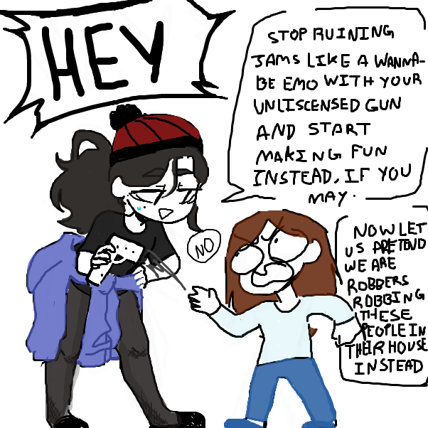 ◉◻︎◉ start making positivity please. instead of random rude shut-ups and random o.c and dog murders. - Online Drawing Game Comic Strip Panel by RandomDoodler