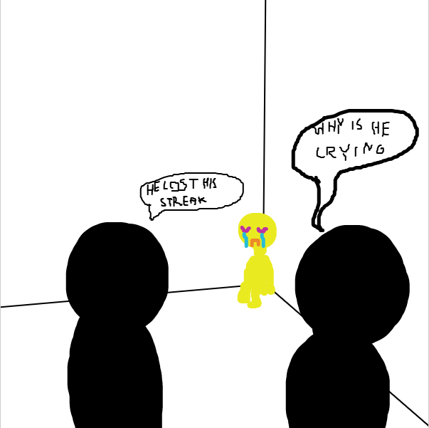 Drawing in I missed my streak by Nejt