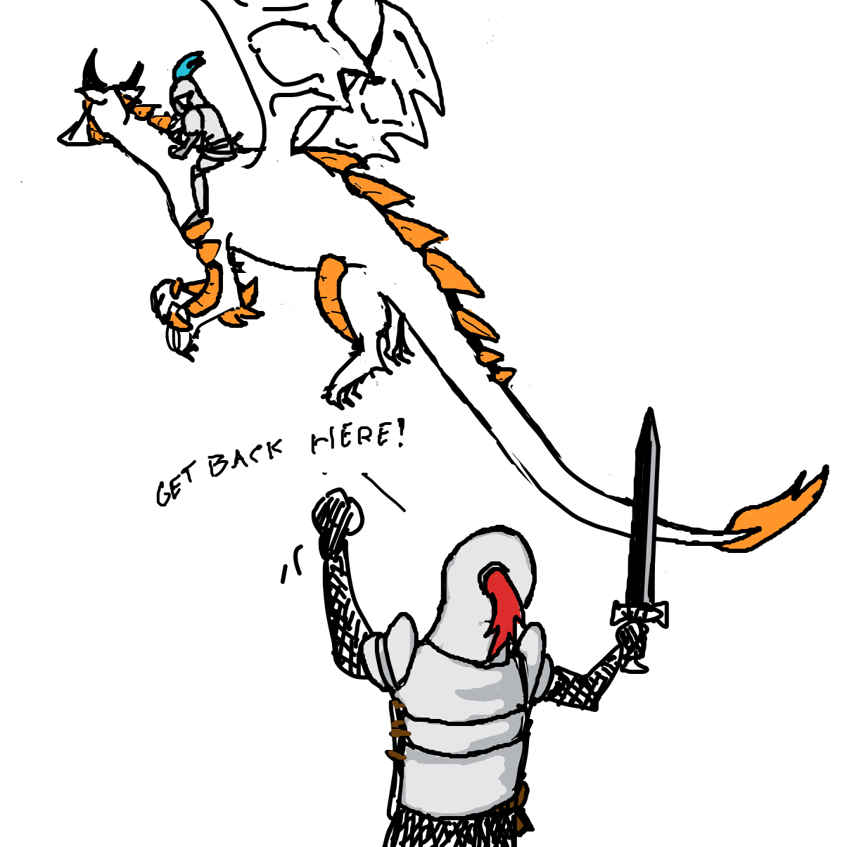 Drawing in enemies fall in love by Scribbledabble