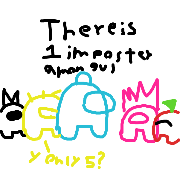 Drawing in among us by garfieldfan1005