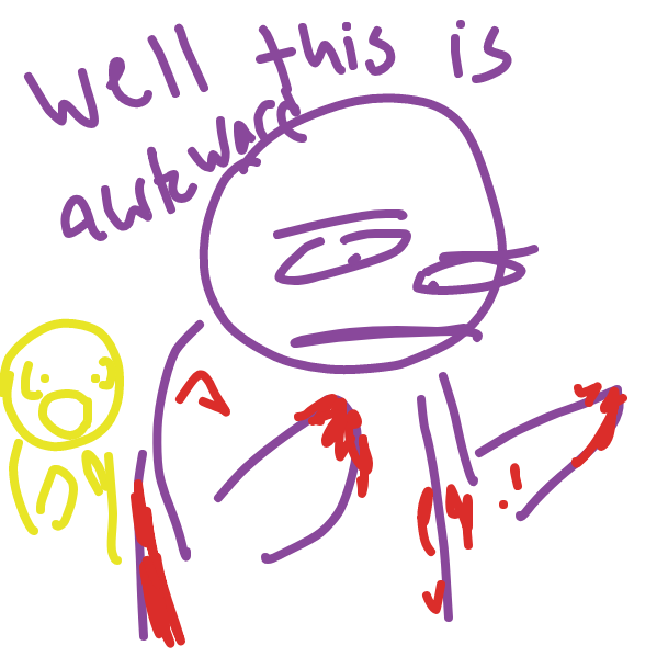 Drawing in Im sorry by Rev