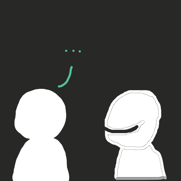 Is that themselves or is that a stranger? HMMMMMM -thonking- - Online Drawing Game Comic Strip Panel by Aurelius_x