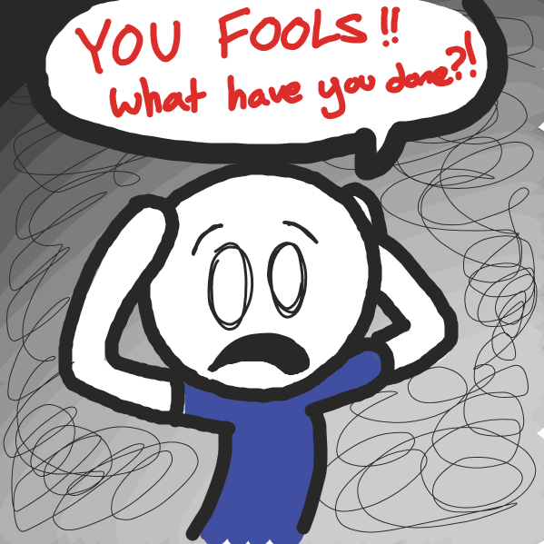 Drawing in You fools! by Sketchy Design