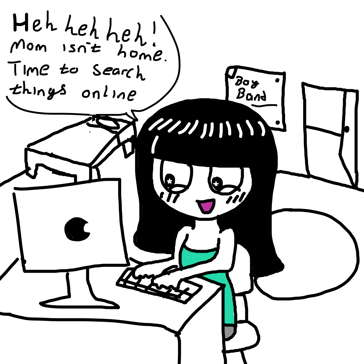 Debra, Debra, Debra... - Online Drawing Game Comic Strip Panel by CherryFlavored