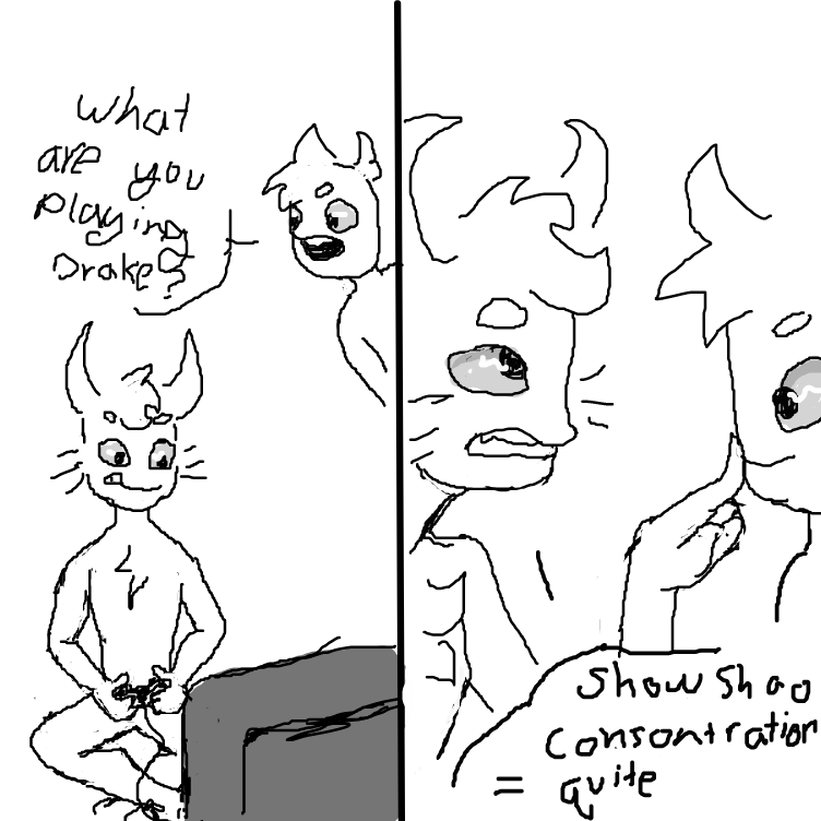  - Online Drawing Game Comic Strip Panel by booboobear