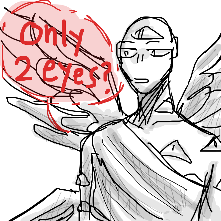 oh yeah biblically accurate angels amirite?? - Online Drawing Game Comic Strip Panel by rawrwhy 