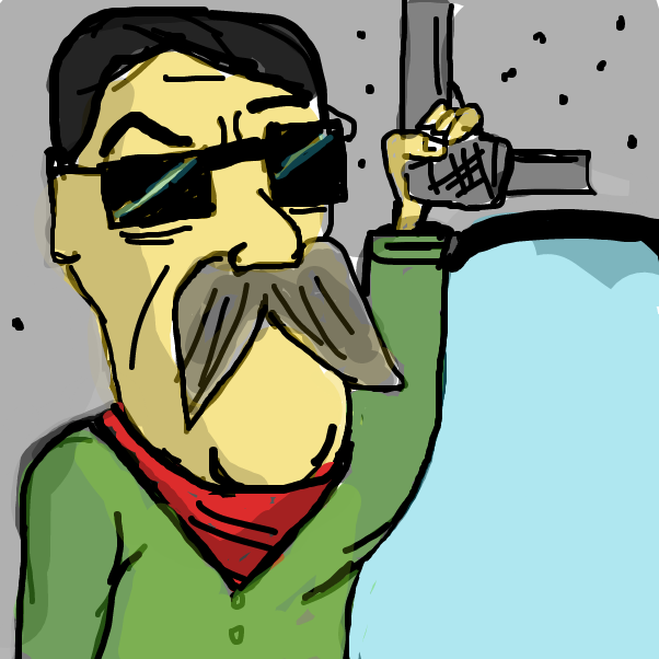 Drawing in random by green cube