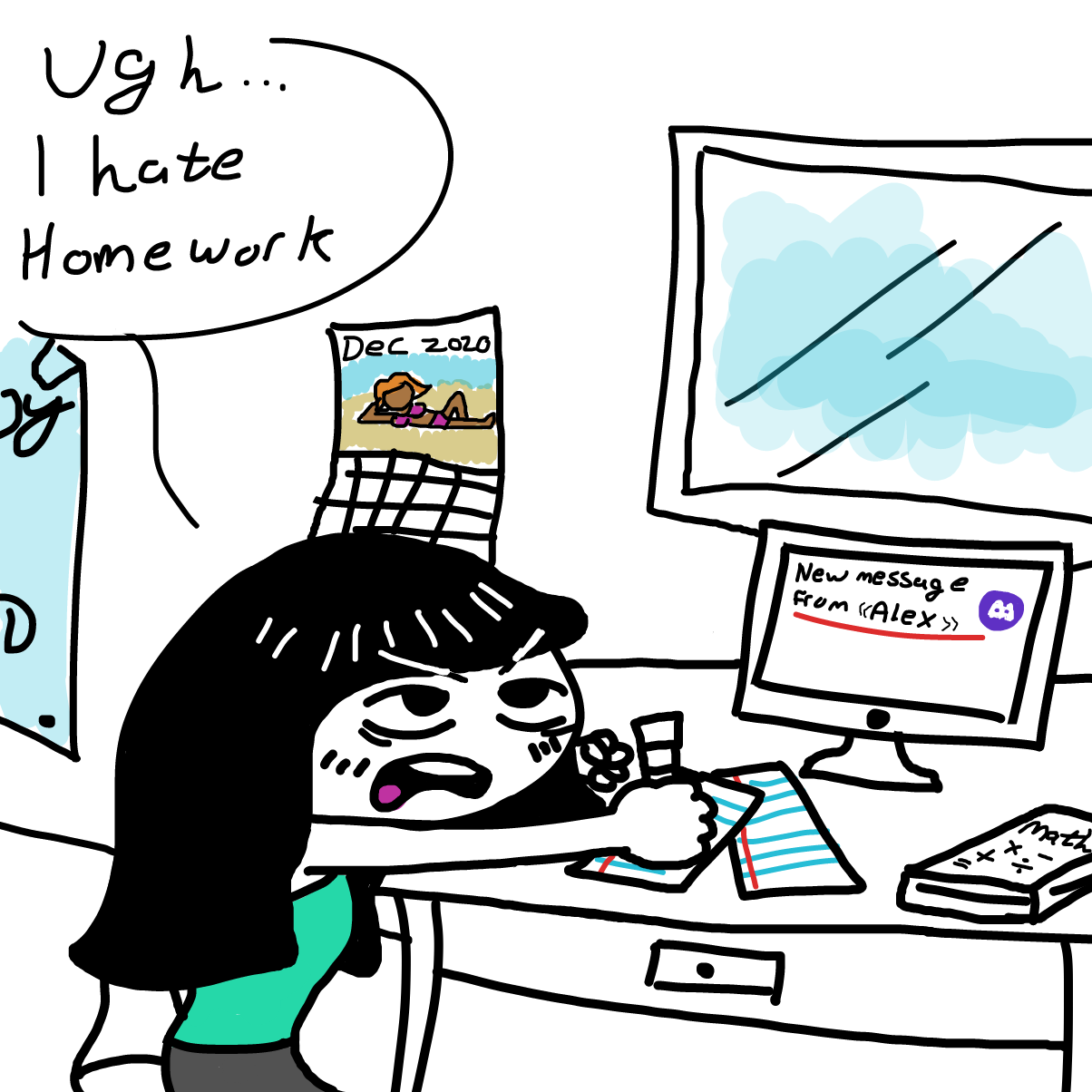  - Online Drawing Game Comic Strip Panel by CherryFlavored