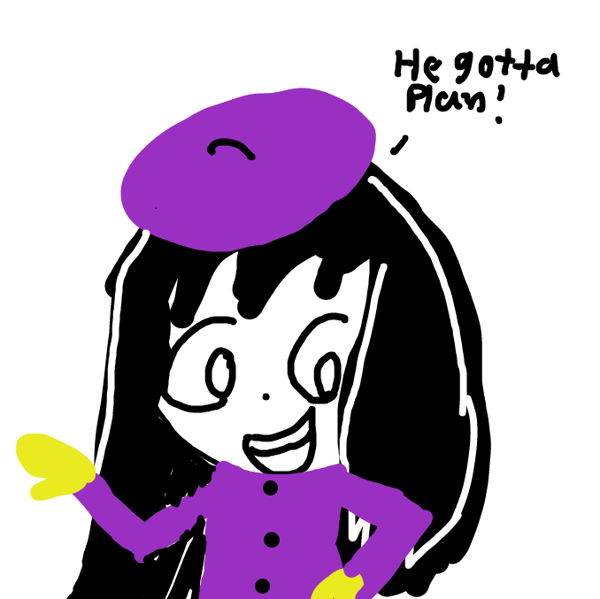 Drawing in paper egg man by HaileyS