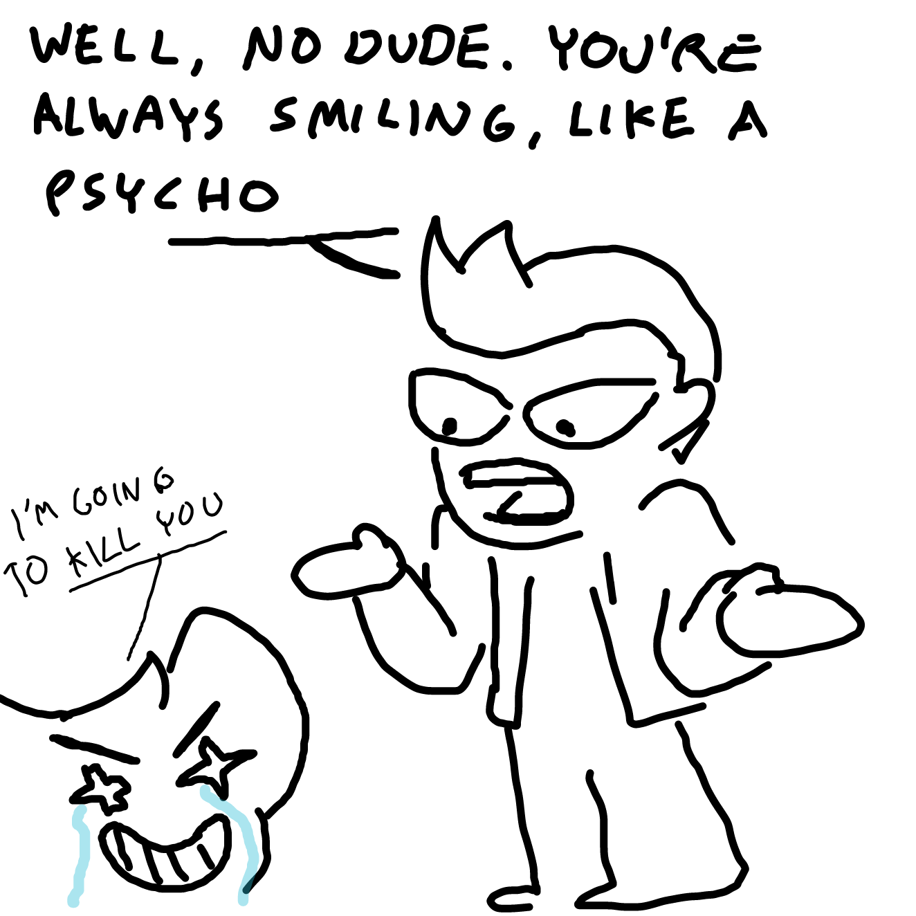 Drawing in Why you sad by Sabandija