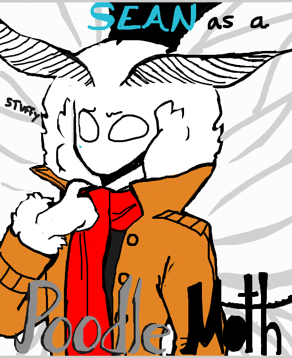 Drawing in Sean as a wolf by RandomDoodler