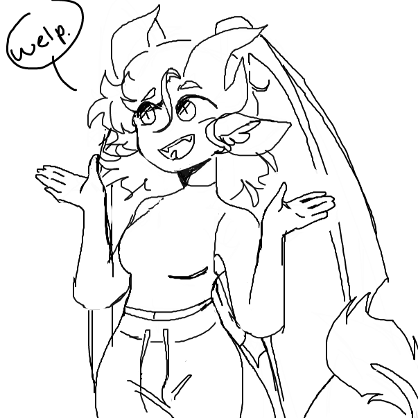 Drawing in OC by RandomDoodler